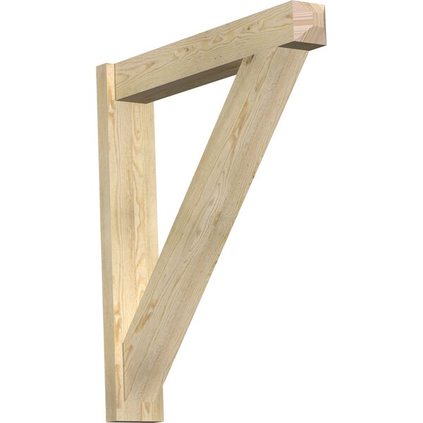 Ekena Millwork Traditional Craftsman Rough Sawn Outlooker, Douglas Fir, 6"W x 34"D x 38"H OUT06X34X38TRA04RDF - main